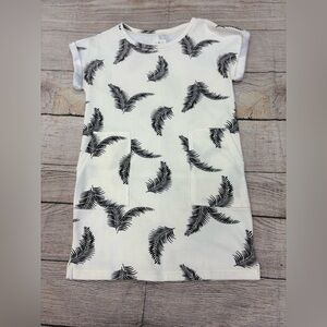 Lou & Grey swim cover up with Black&cream Leaf Pattern